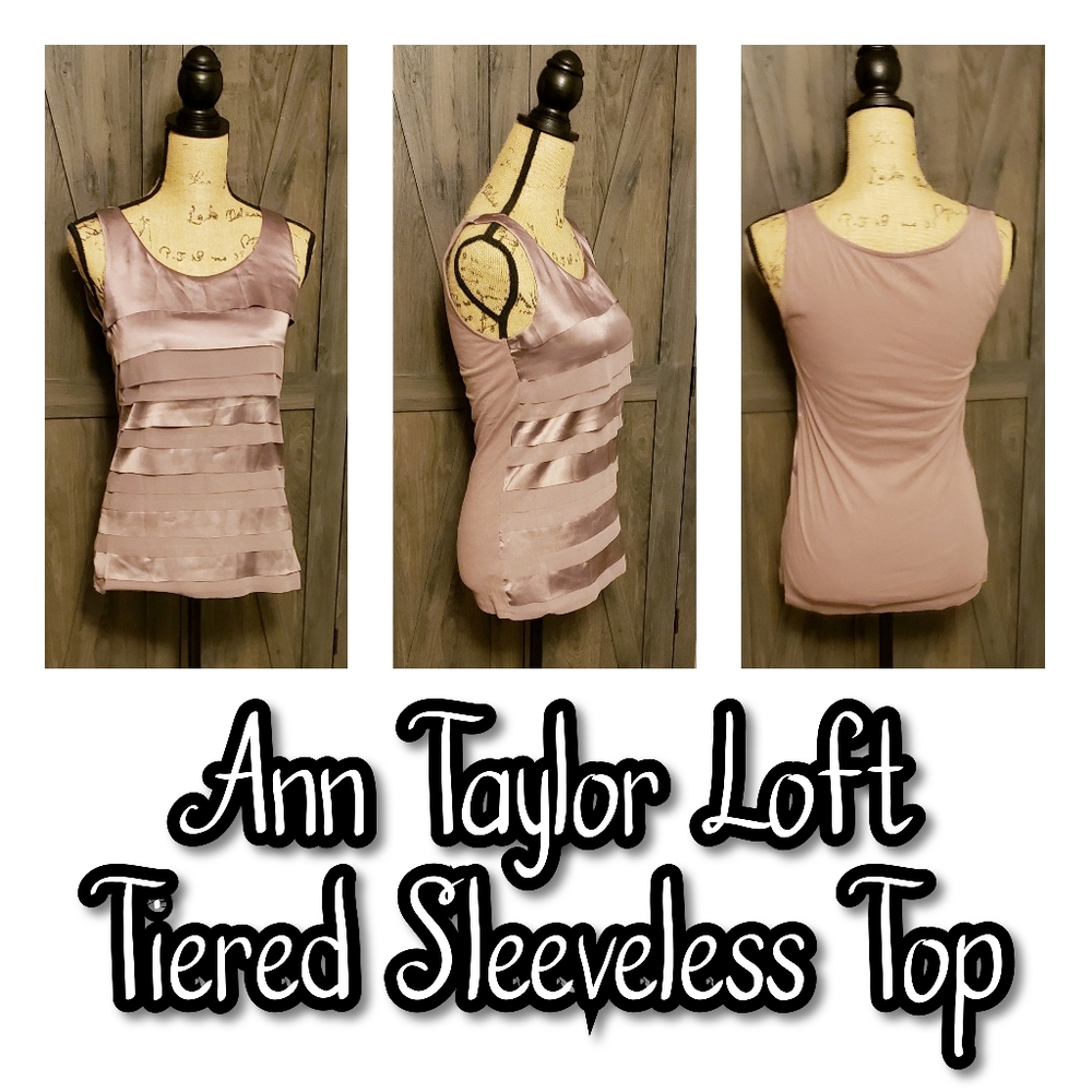 Ann Taylor Loft Layered Tiered Sleeveless Top